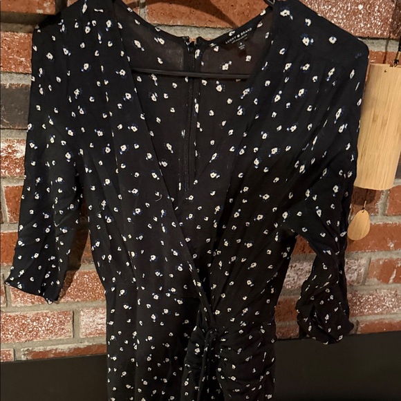 Lucky Brand Black Floral Long Sleeve Dress - Picture 7 of 7